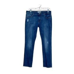 DL1961 Riley Boyfriend blue distressed jeans size 30